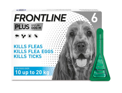 Frontline Plus Spot On Medium Dog 10-20kg 6 Pipettes